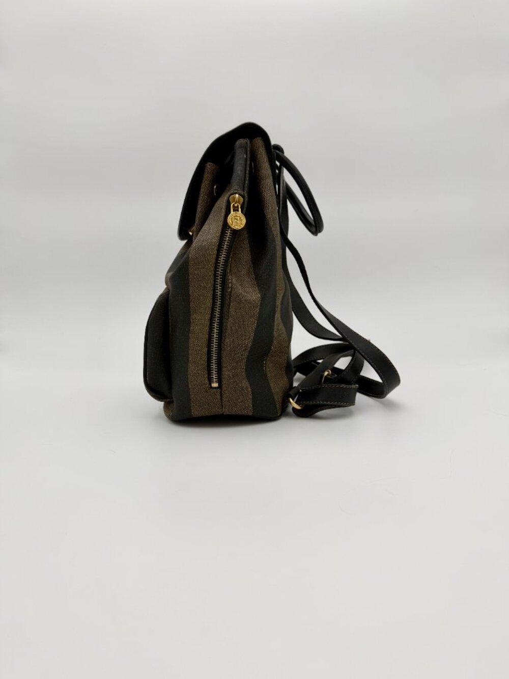 FENDI Pre-Loved Pequin Drawstring Backpack - Picture 3 of 6